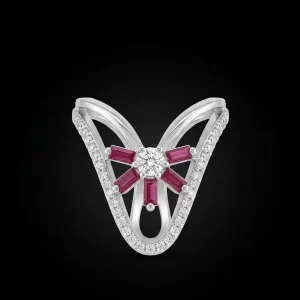 Crimson Monarch V ring